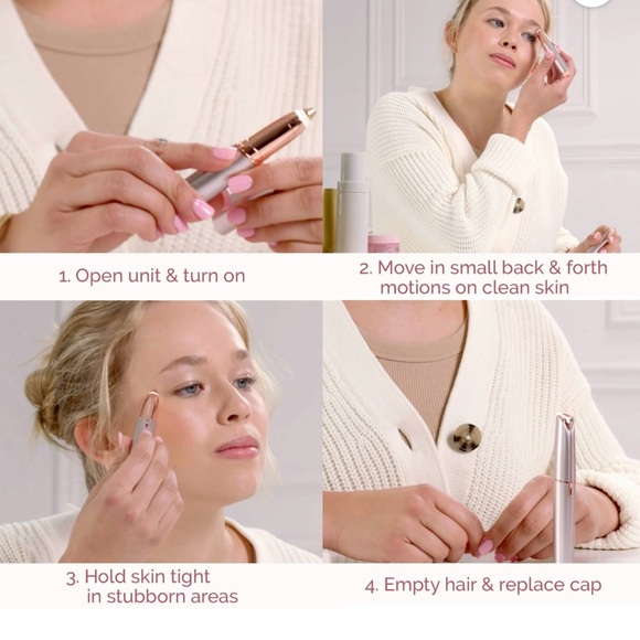 Finishing Touch Flawless Brows silver precision tip 18k gold plated pain… - Picture 4 of 8